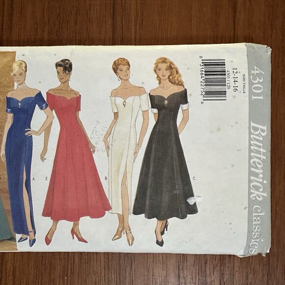 UNCUT Butterick 4301 Size 12-16 Misses/Miss Petite Dress Sewing Pattern - Picture 1 of 2